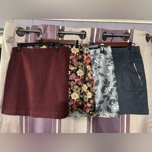 LOFT Women's Pencil Skirt Collection - Burgundy, Floral, Gray, Navy